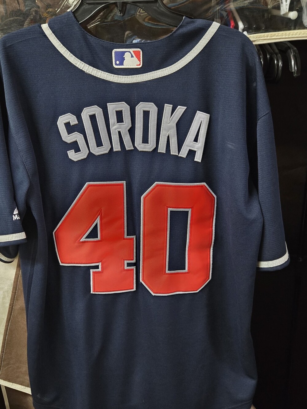 Atlanta Braves Mike Soroka Majestic Jersey Large